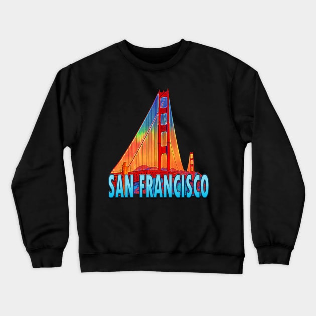 San Francisco, CA Crewneck Sweatshirt by AmeliaCarrie